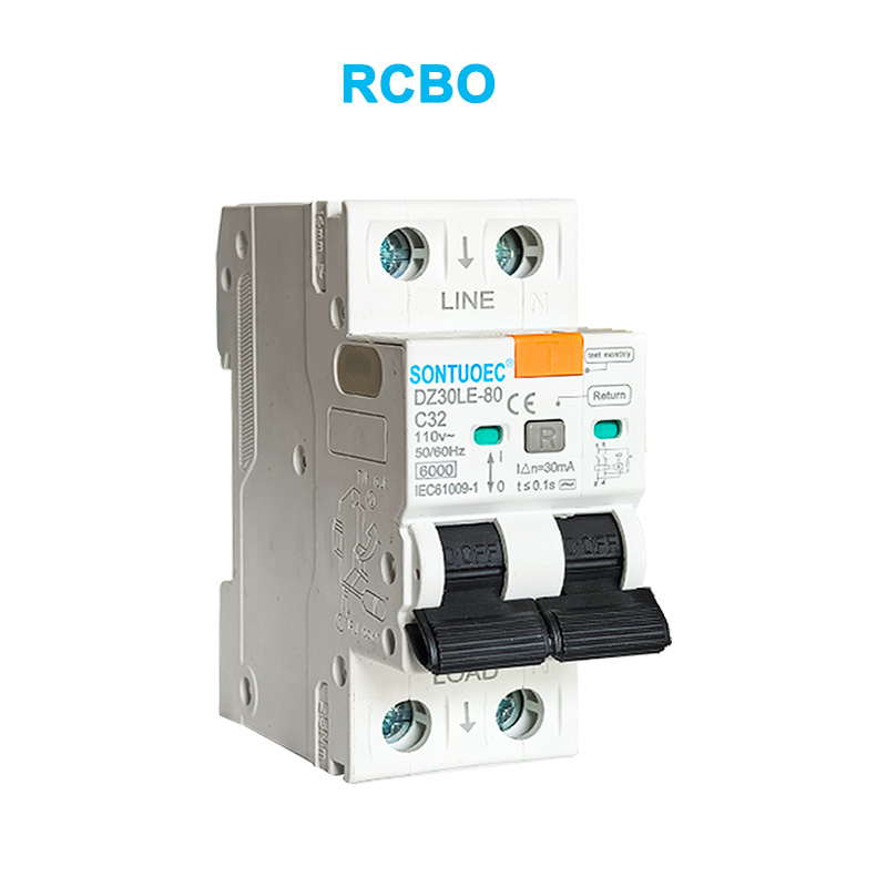 2p выключатель с цепи выключателя 6KA IEC61009.1 Стандартный качество RCBO