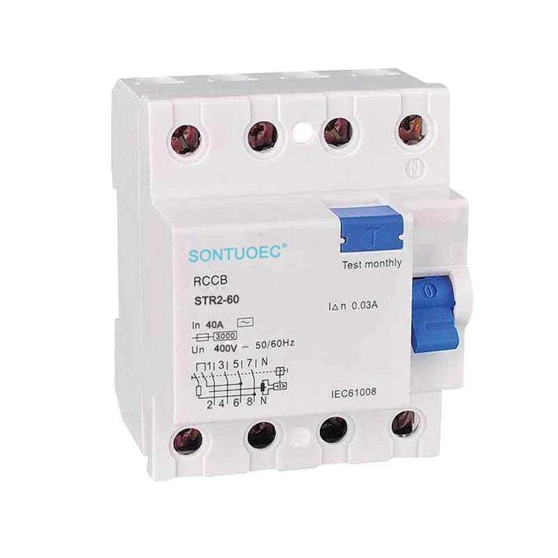4p 63a /30ma RCD Тип переменного тока
