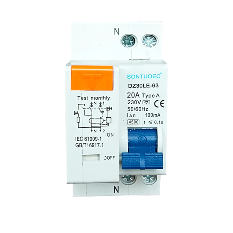 1p+n электронный тип rcbo