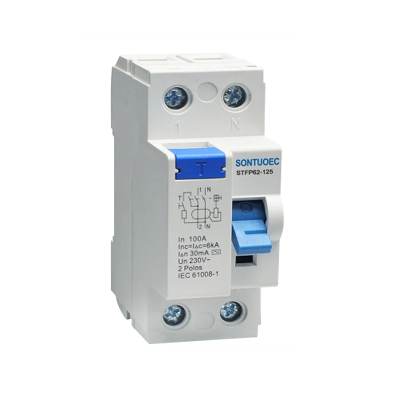 Электронный магнитный тип RCCB 125A/30MA
