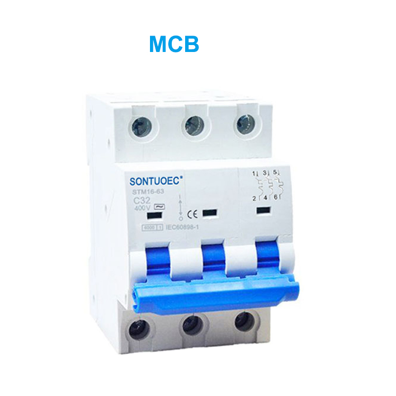 STM16-63 миниатюрный выключатель цепи 6KA 1P 2P 3P 4P 16A 230/400V MCB