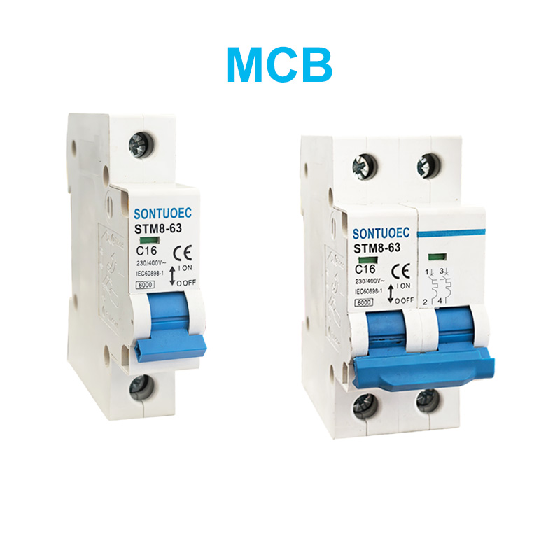 STM8-63 миниатюрный выключатель цепи 6KA 1P 2P 3P 4P 16A 230/400V
