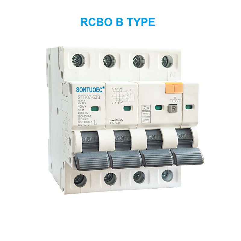 STRO7-63B RCBO B Тип 2P 4P.
