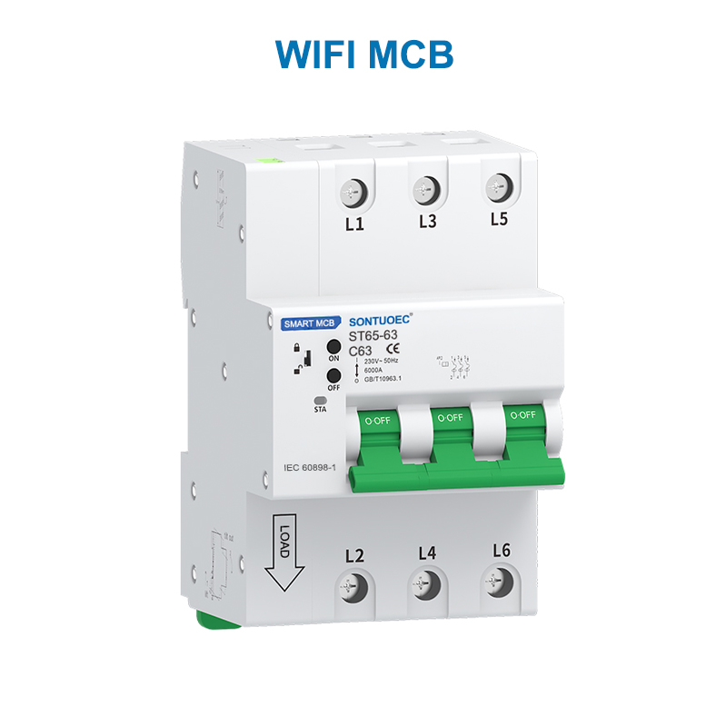 Wi -Fi RS485 Многофункциональный IOT Intelligent MCB RCBO Intelligent Micro -Sucure