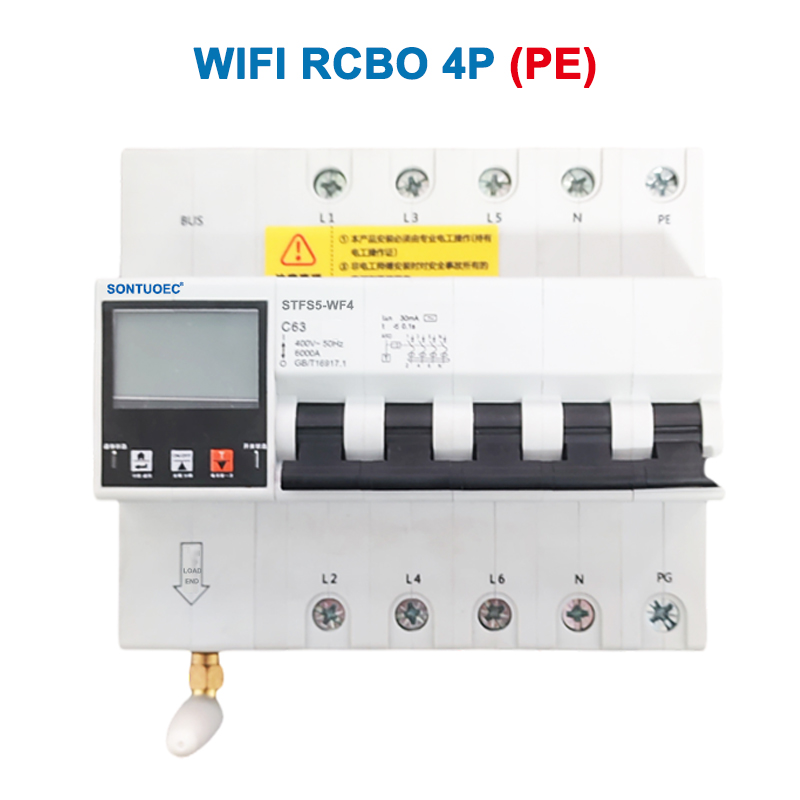 Wi-Fi STFS5-63 серия многофункциональных IOT Intelligent RCBO Intelligent Supplic